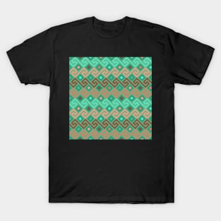 Copy of Green Greck seamless pattern T-Shirt